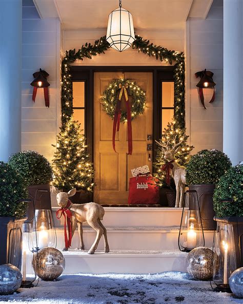 Front Door Decorating Ideas Christmas Lights