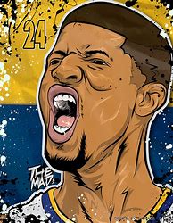 Image result for Paul George Wallpaper Cartoon On OKC