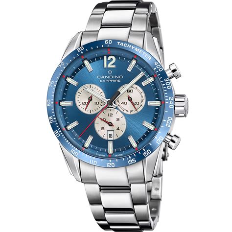 Reloj Candino Swiss para hombre con cronógrafo y correa extra C4757/B