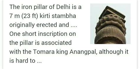 small conclusion about iron pillar mehrauli - Brainly.in