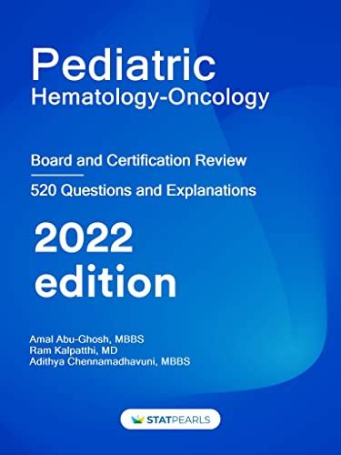 Pediatric Hematology and Oncology: Board and Certification Review eBook ...