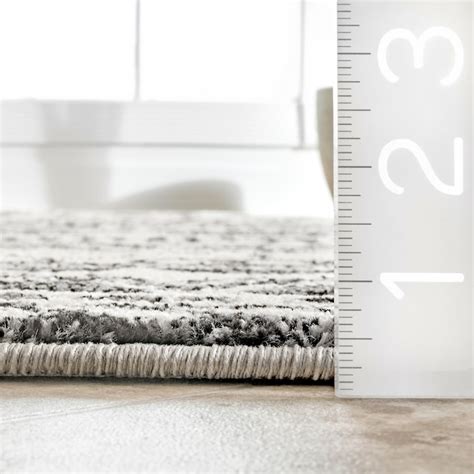 nuLOOM 6 X 9 (ft) Dark Gray Indoor Geometric Area Rug BDBD03B-6079 at ...