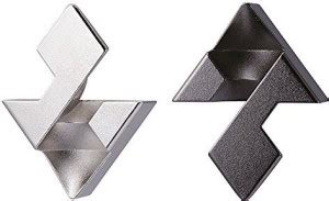 Hanayama Cast Puzzle 52473737" Diamond Level 1 Zinc Brainteaser Game ...