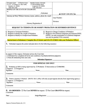 2013-2026 Form CO Request to Terminate Probation - Blank Fillable ...