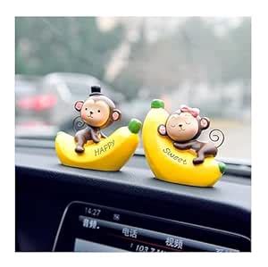 AFTERSTITCH Car Dashboard Toys Cute Emoji Bobble Head Dolls, Funny ...