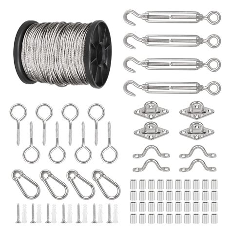 116 Inch 165 FT Wire Rope Stainless Steel Cable kit, India | Ubuy