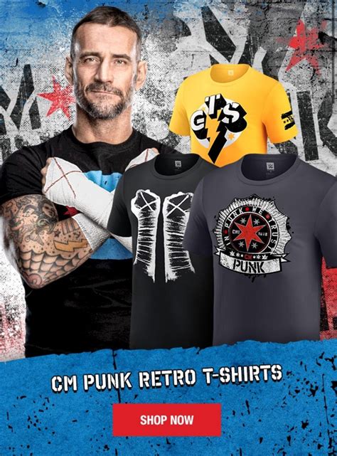CM Punk Retro Shirts are back on WWE Shop : r/WWEShop