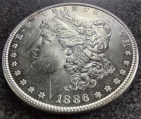 1886 P Morgan Silver Dollar Brilliant Uncirculated - For Sale, Buy Now ...