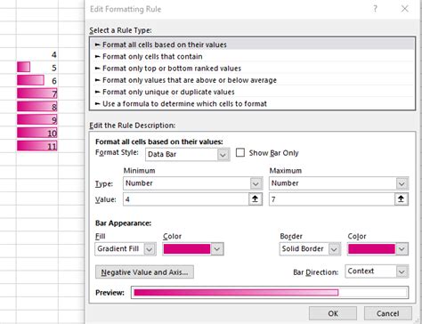 Image result for Excel Data Bar Conditional Formatting