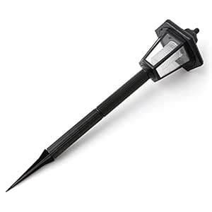 LED Solar Lights Decorative Post Lantern Pole Lamp Pathway Garden Light ...