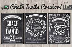 Chalk Wedding Invitations by Chalk Invite Creator Bundle 60 Invitation Templates Chalk Wedding Invitations