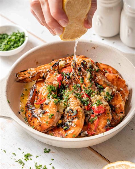 Grilled prawns with garlic butter sauce – Artofit