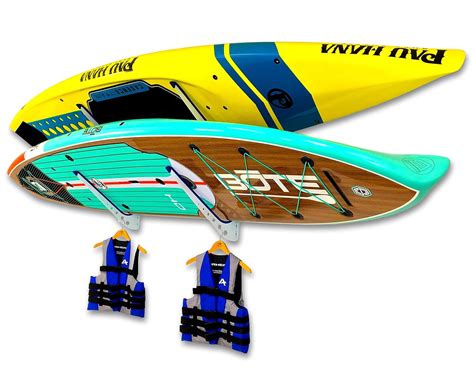 StoreYourBoard 2 SUP Wall Storage Rack, Adjustable Metal Paddleboard ...