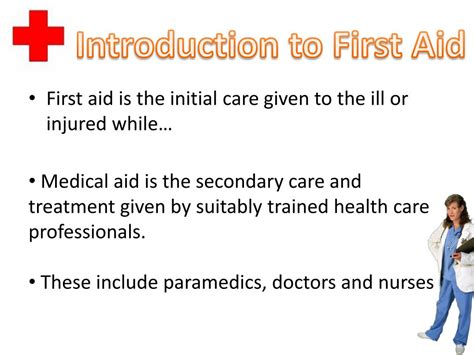 Image result for Introduction of a First Aid Manager