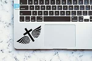 SIGN EVER Wings and Cross Logo Stickers for Laptop Trackpad 15.6 14 13 ...