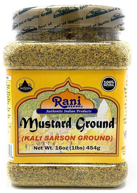 RaniBrandAuthenticIndianProducts Rani Mustard Seeds Ground, Powder ...