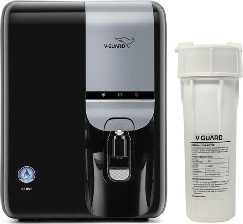 V-Guard Rejive RO UF Water Purifier with Mineral 7 Stage Purification ...