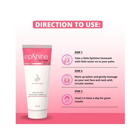 Buy Epishine Face Wash 70 ml Online - Cureka