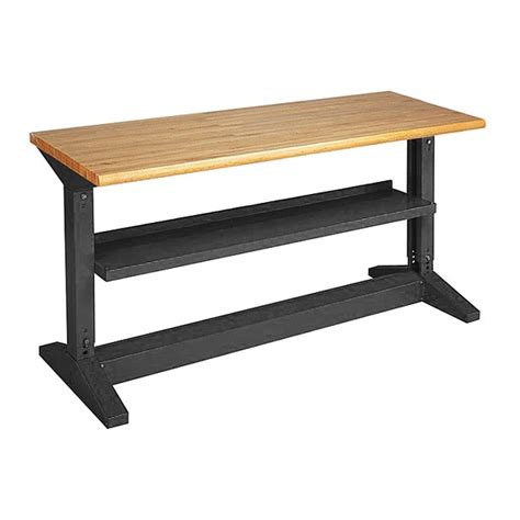 Equipto Iron-I Leg bench, BK 434-6W-BK | Zoro