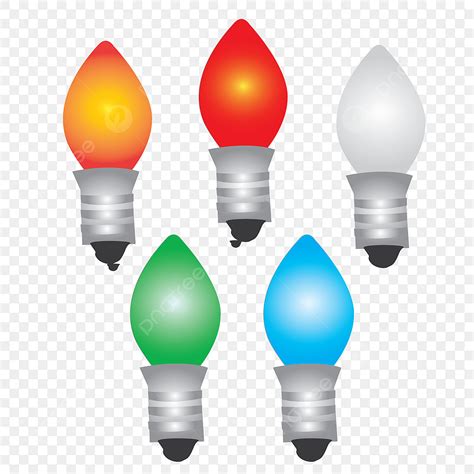 Christmas Light Bulbs Clipart