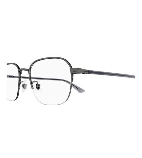 Montblanc Men's Silver Square Optical Frame