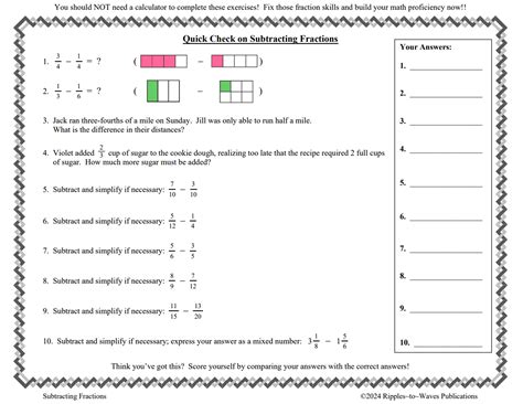 Fraction Subtraction Problems 的图像结果