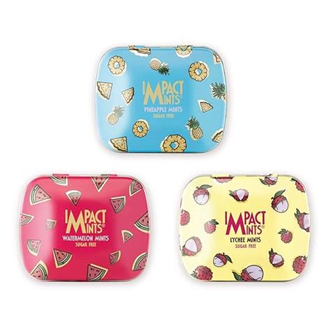 "IMPACTMINTS" Sugar Free Assorted Flavour Mints - Lychee, Watermelon ...