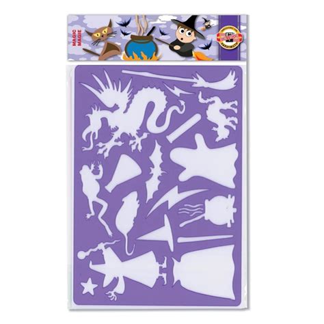 Koh-I-Noor Hardtmuth Drawing Template - Magic Stencil - 17 designs ...