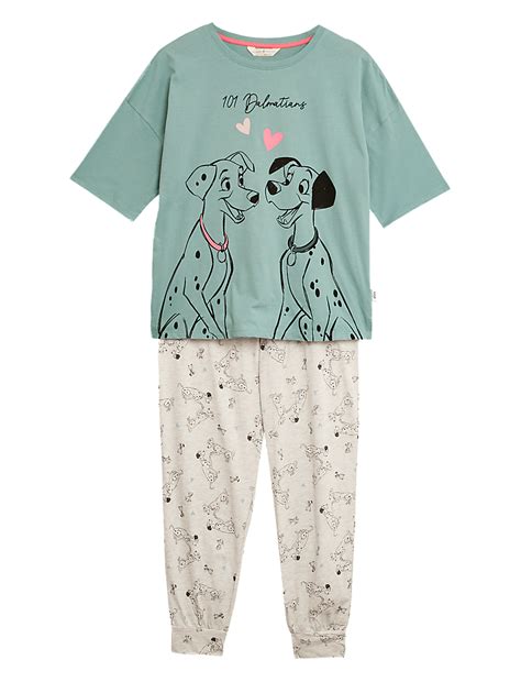 Buy Cotton Disney 101 Dalmatians™ Pyjama Set at Marks & Spencer