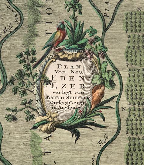 Lot - Rare Colonial Georgia Map of the New Ebenezer Settlement [Plan ...