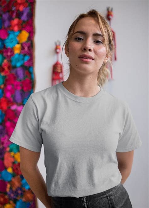 Women Solid Half Sleeve T-Shirt - Ash Grey – pronk.in