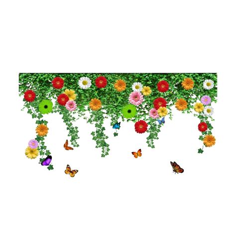 Wallzone Green Grass Large Vinyl Wallsticker for Home Decoration (110 ...