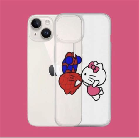 🎀Hello Kitty Spider-Man Clear Phone Case 🎀 | Hello kitty phone case ...