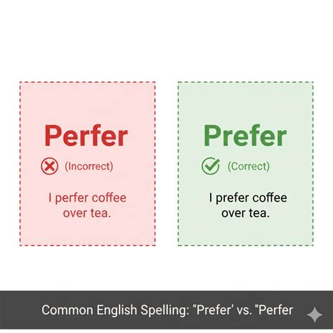 Perfer or Prefer: The Tiny Mistake Everyone Makes