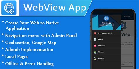 Webview with Admin Panel Android Source Code by Visiondeveloper | Codester