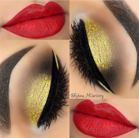 Image result for Red and Black Makeup Tutorial