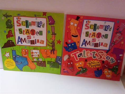 Laurie Keller "The Scrambled States Of America" (2) Paperback Children ...