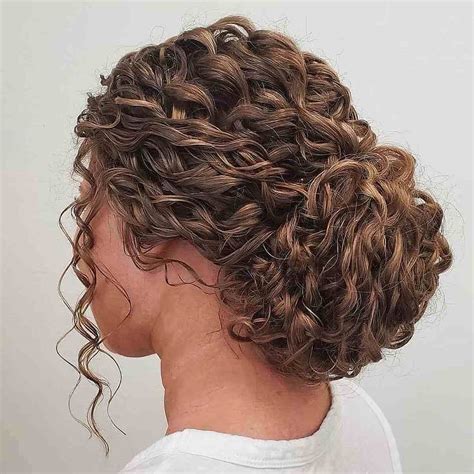 Medium Curly Updo Hairstyles Quick Working Day Updos For All Hair