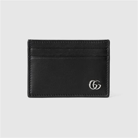 Clip para billetes GG Marmont en piel suave negra | GUCCI® ES