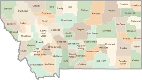 Cascade County Map, Montana - US County Maps