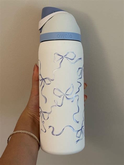 Owala Tied and True Blue Bow 32oz - Etsy
