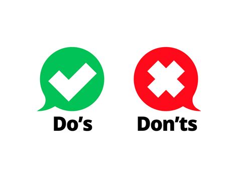 Dos Und Don’Ts In Der Arbeit , Beachten Sie Do’s and Don’ts im ...