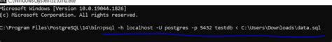 Image result for How to Import PostgreSQL SQL File in Command Prompt