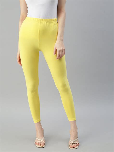 Prisma Ankle Leggings in Banana - Comfortable and Stylish – Prisma Garments