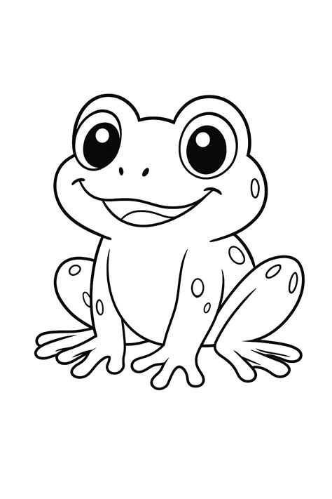 Free Printable Frog Coloring Page for Kids in 2025 | Coloring pages ...