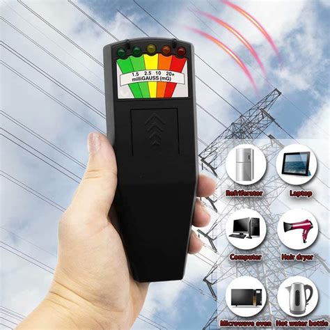 JahyShow LED EMF Meter Magnetic Field Detector Ghost Hunting Paranormal ...