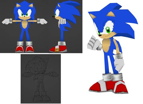 Image result for Sonic Blender Model Tutorial