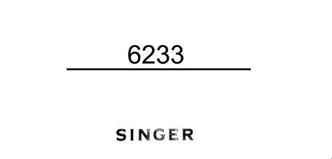 Image result for Singer Model 6233 Manual