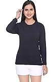 FLEXIMAA Women's Full Sleeve Round Neck Plain T-Shirt: Amazon.in ...