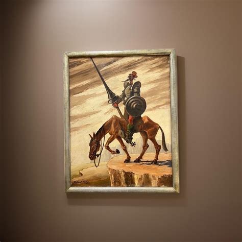 Art Deco Painting "Don Quixote de la Mancha" by Roland Paris at 1stDibs ...